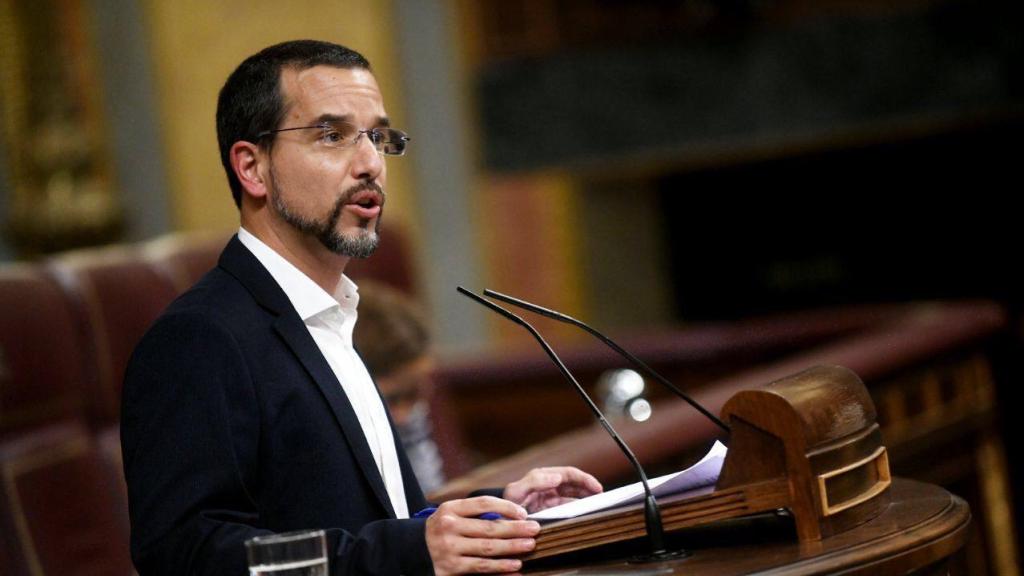 Sergio Pascual, en la tribuna del Congreso de los Diputados.