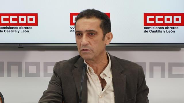 El secretario general de CCOO en Castilla y León, Vicente Andrés, en una imagen de archivo.