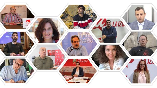 Los candidatos de IU y Podemos para las municipales en Castilla y León.