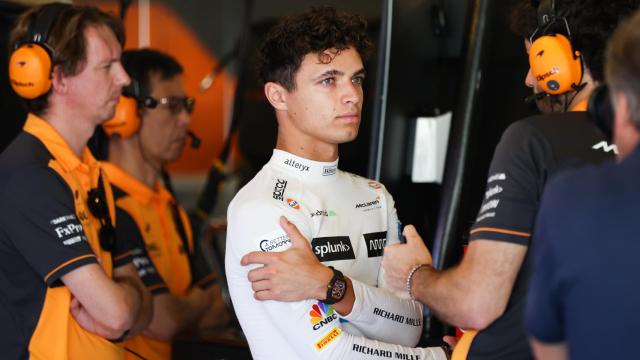 Lando Norris, durante un Gran Premio.