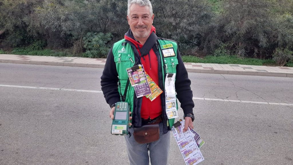 José Antonio Tena, el vendedor de la ONCE que ha repartido 210.000 euros en Rincón de la Victoria.