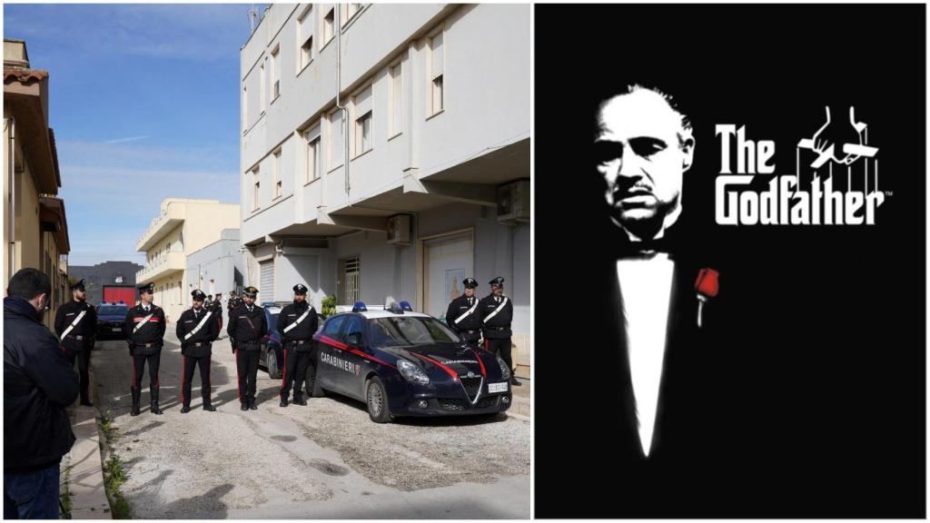 Encuentran en casa de Messina un póster gigante de 'El Padrino', su diario y varias carpetas cifradas
