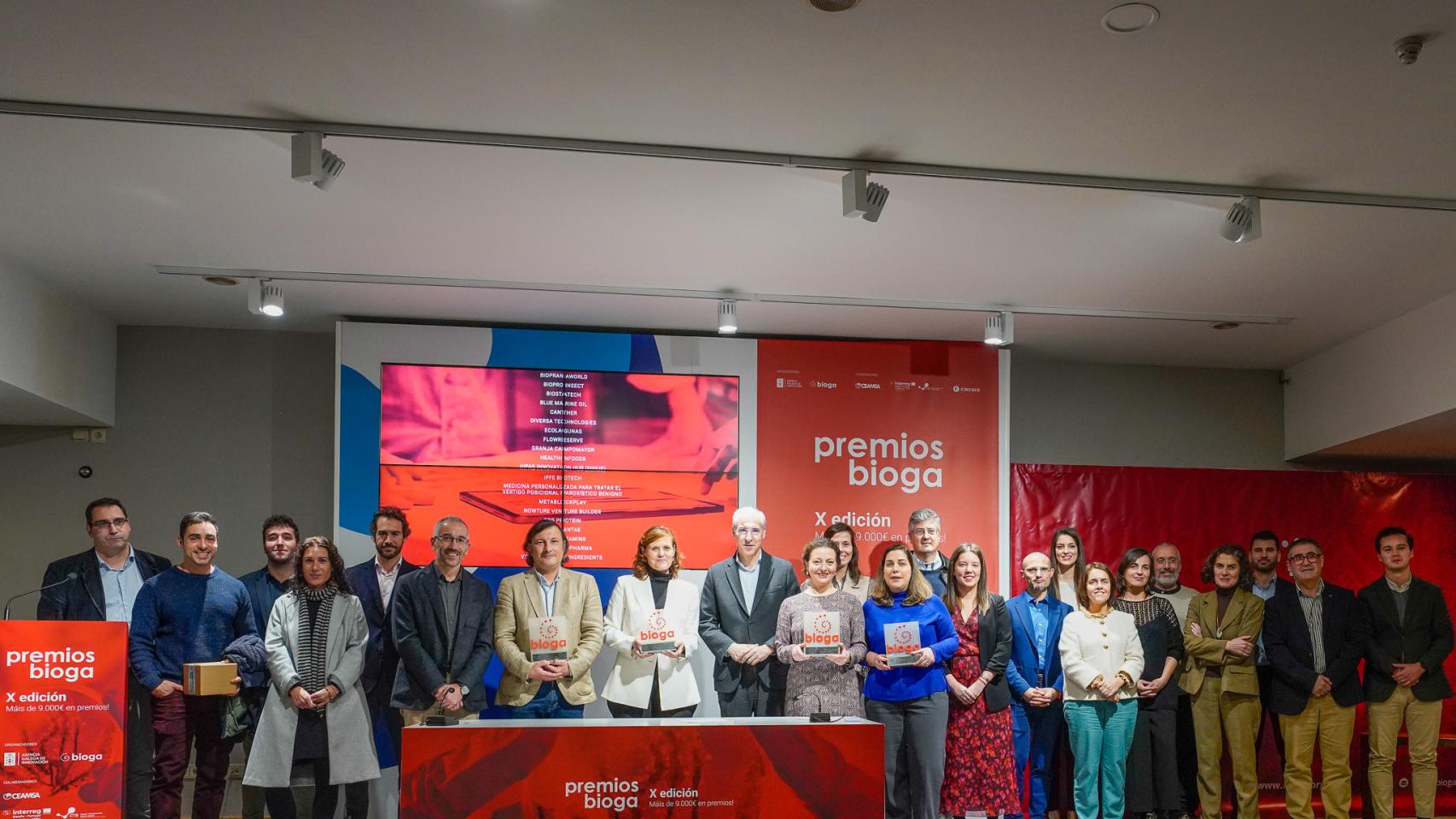 Entrega de los X Premios Bioga, celebrados en Vigo.