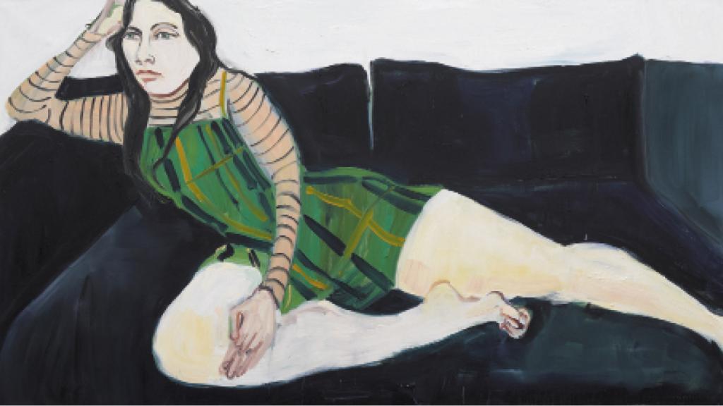 'Esme en el sofá azul', de Chantal Joffe (2018)