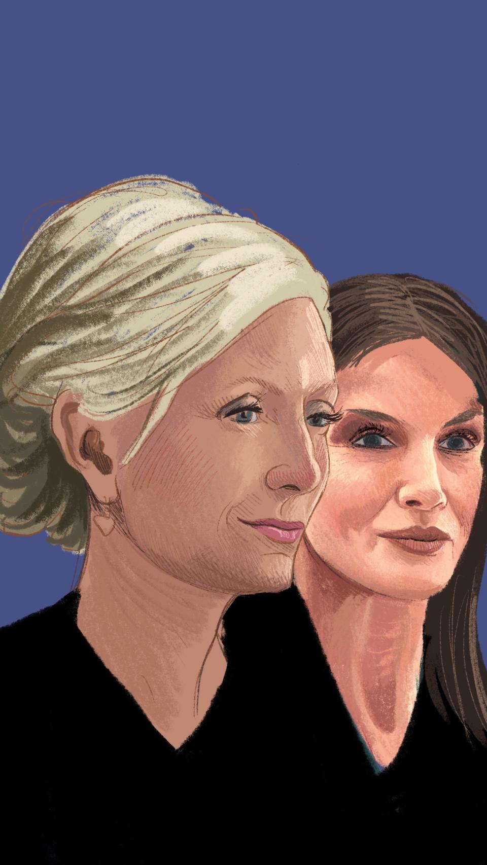 Letizia y Marie Chantal.