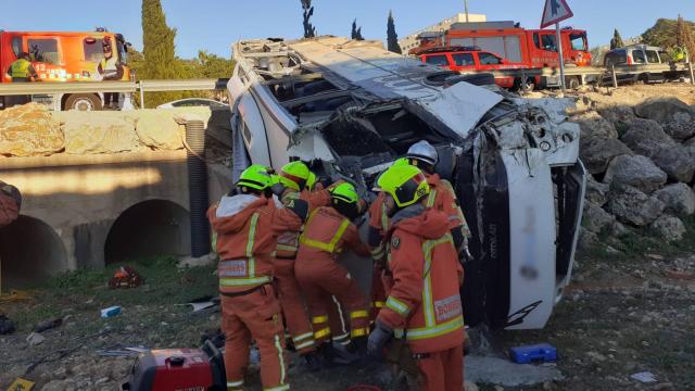 Imágenes del accidente en Paterna.