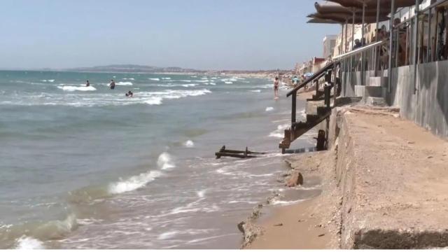 La costa de la Marina, en Elche.