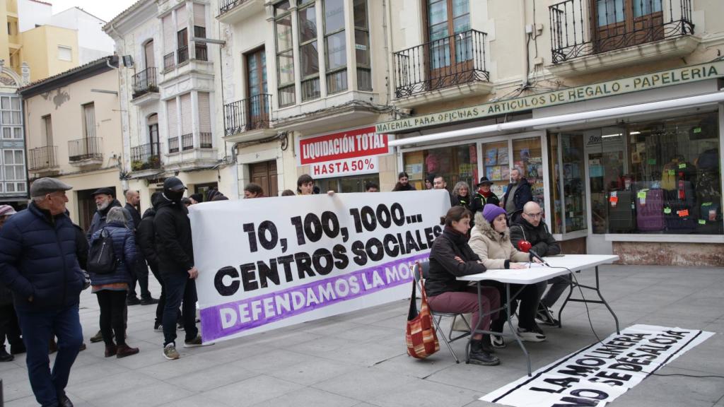 Los okupas de La Molinera se manifiestan en Zamora