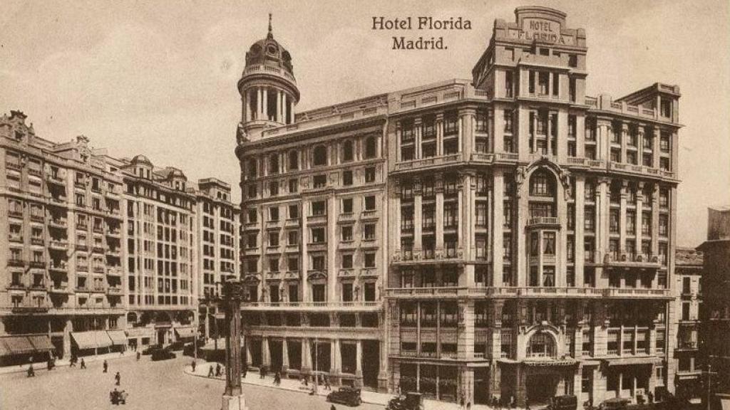 Fotografía del Hotel Florida de Madrid en la década de 1920. Foto: Kallmeyer y Gautier