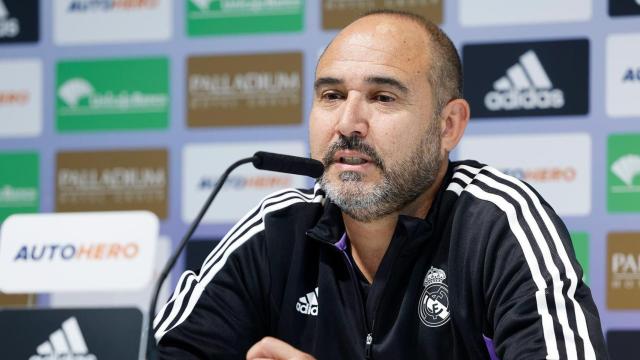 Chus Mateo, en la rueda de prensa previa al partido.