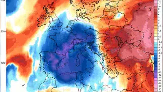 La imagen publicada por el Laboratorio de Climatología de la UA.