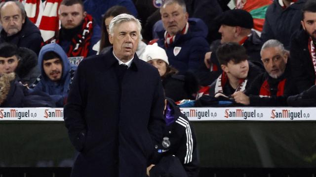 Carlo Ancelotti en San Mamés