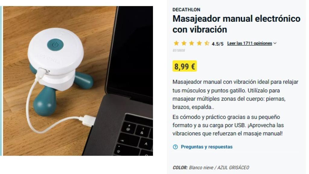Masajeador manual.