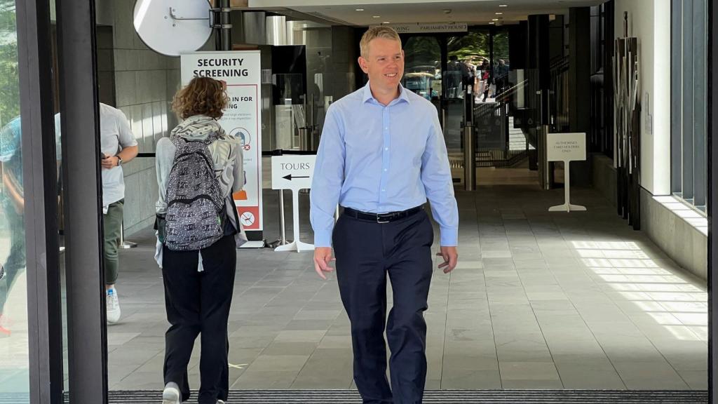 Chris Hipkins, tras ser elegido sustituto de Adern.