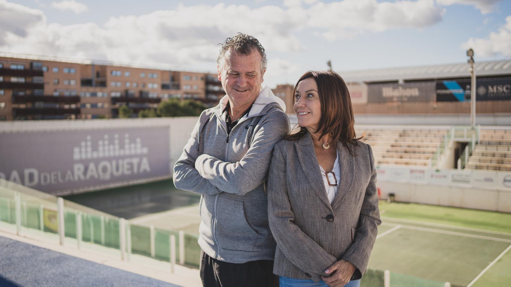 Marina Hernanz y Javier Martí, Koki, fundadores de Ciudad de la Raqueta.