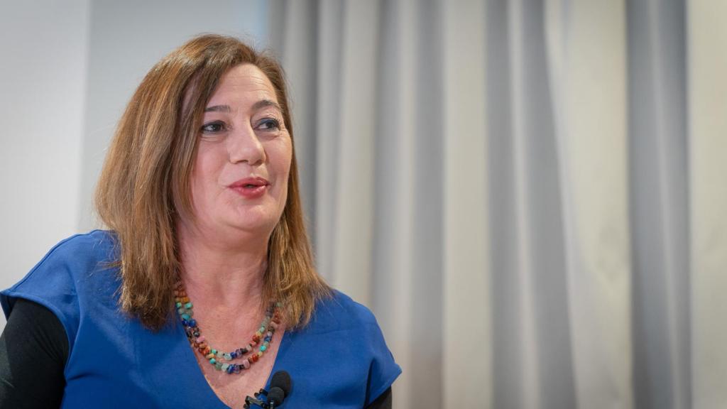 La presidenta de Baleares, durante la entrevista.