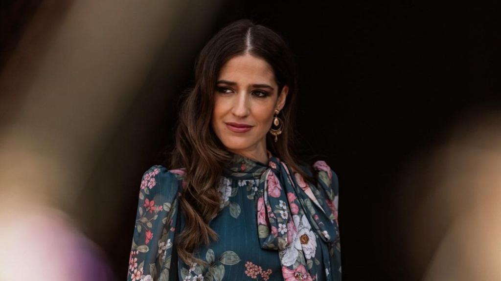 Sandra Majada con un vestido de Bgo & Me