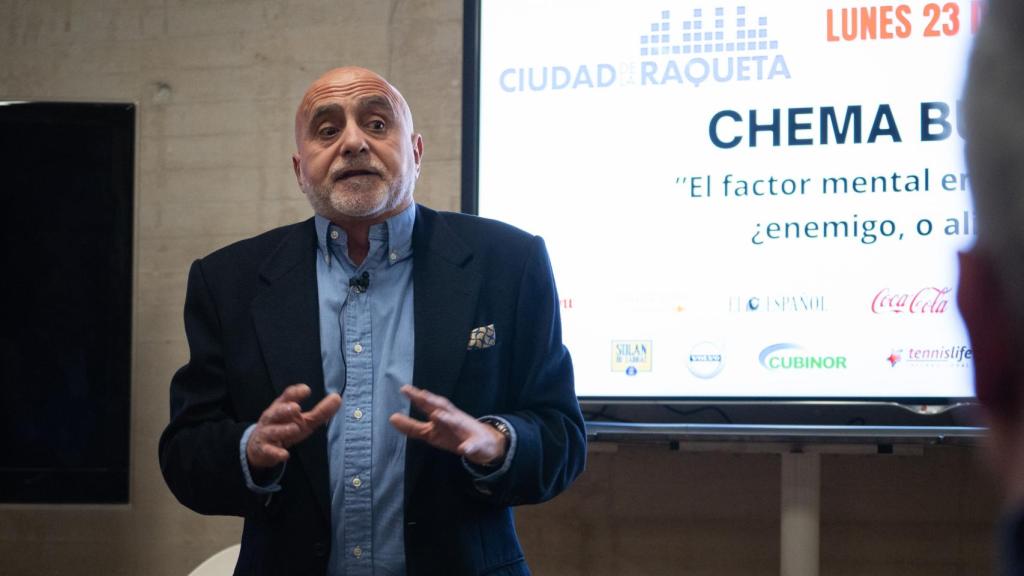 Chema Buceta, durante el acto.