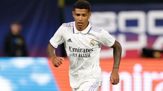 Vinicius Tobias, en un partido del Real Madrid