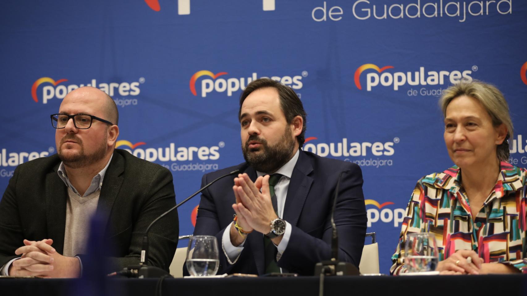 Lucas Castillo, Paco Núñez, Ana Guarinos. Foto: PP CLM.