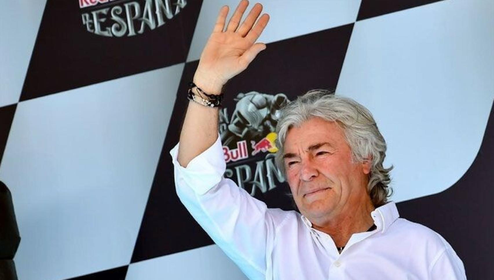 Ángel Nieto en una competición
