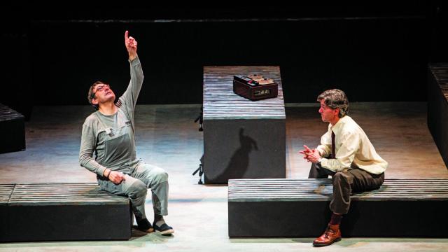 Carmelo Gómez y Miguel Hermoso en 'La guerra de nuestros antepasados'. Foto: Javier Naval