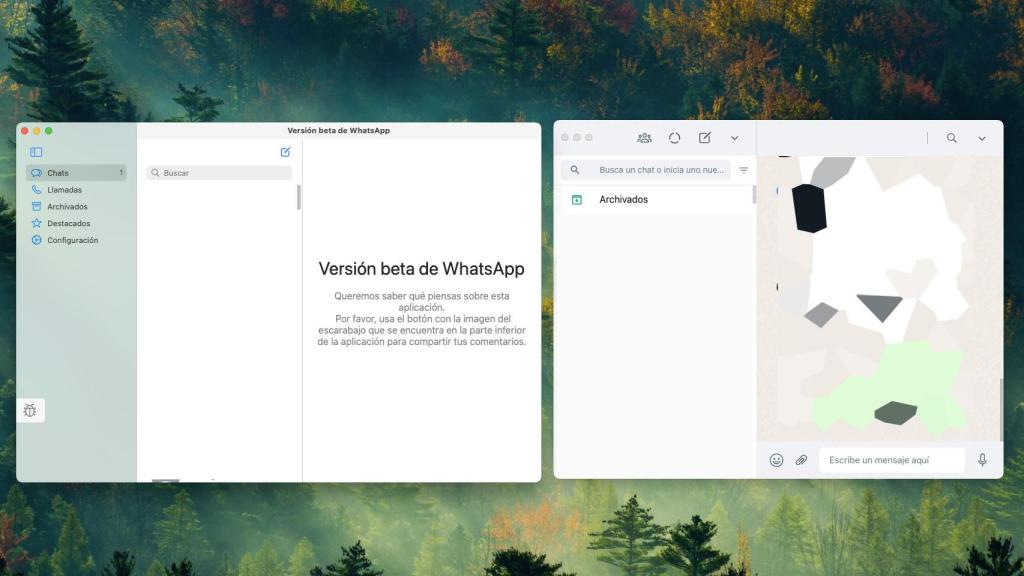 Comparativa entre los dos WhatsApp.