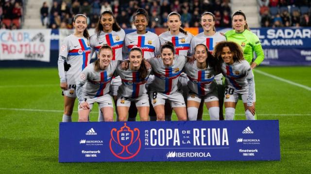 La formación del Barça femenino en el partido de Copa de la Reina ante Osasuna
