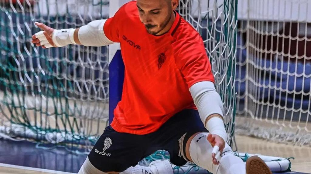 Cristian Ramos durante un entrenamiento con el Córdoba Patrimonio de la Humanidad