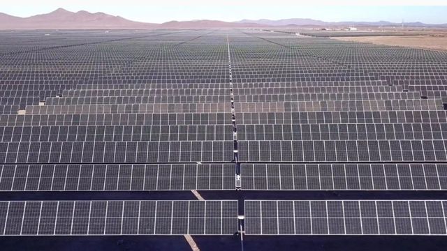 Imagen de archivo de un parque fotovoltaico.