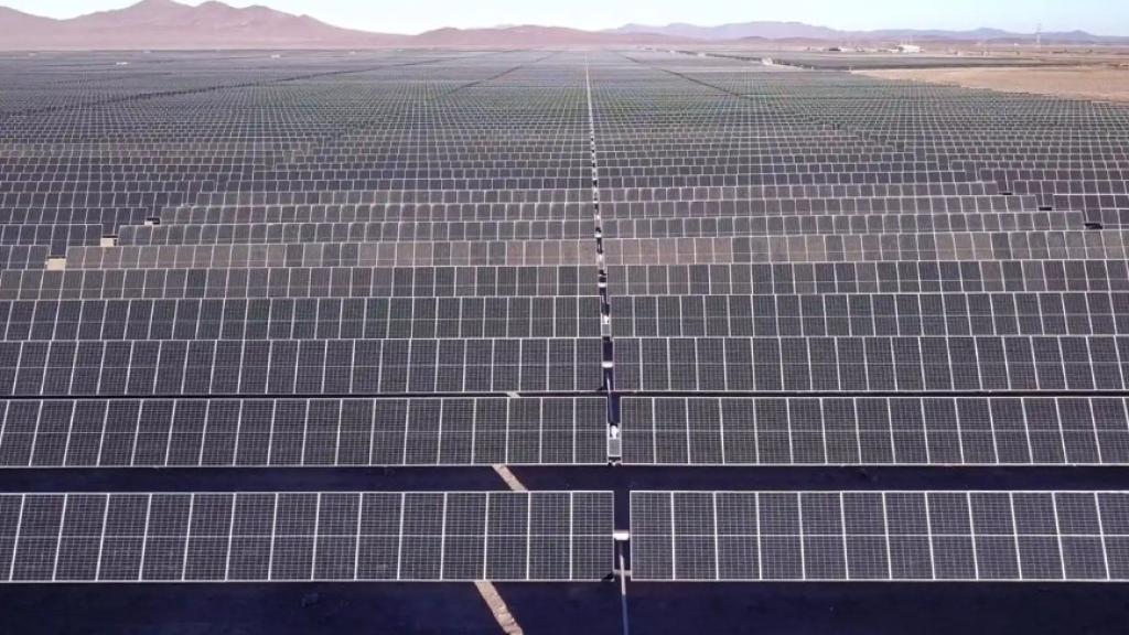 Imagen de archivo de un parque fotovoltaico.