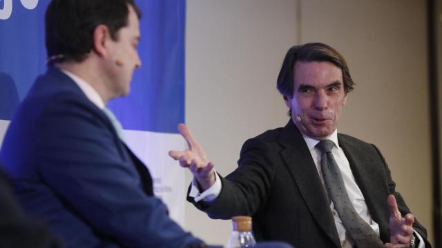 José María Aznar, durante su última intervención pública. En la Universidad Francisco de Vitoria.