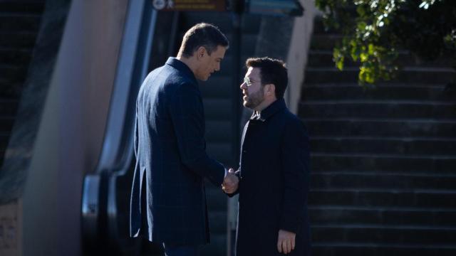 Sánchez y Aragonès, el pasado día 19 en Barcelona./