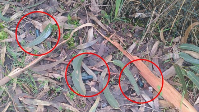 Cartuchos encontrados cerca de viviendas