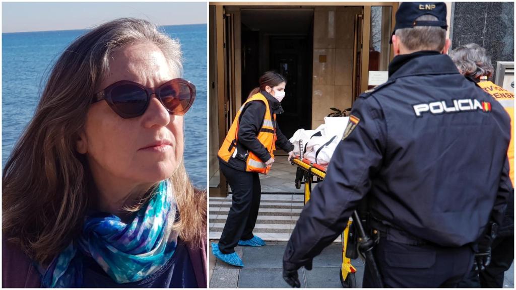 A la izquierda, Yolanda Bernárdez, psicóloga, y a la derecha, una imagen del asesinato machista cometido en Valladolid.