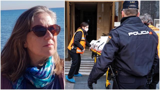 A la izquierda, Yolanda Bernárdez, psicóloga, y a la derecha, una imagen del asesinato machista cometido en Valladolid.
