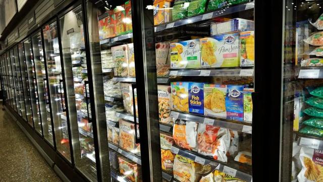 Congelador de un supermercado.