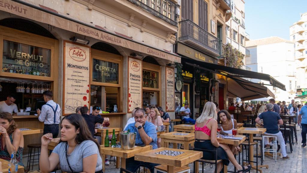 Bares en el Centro de Málaga.