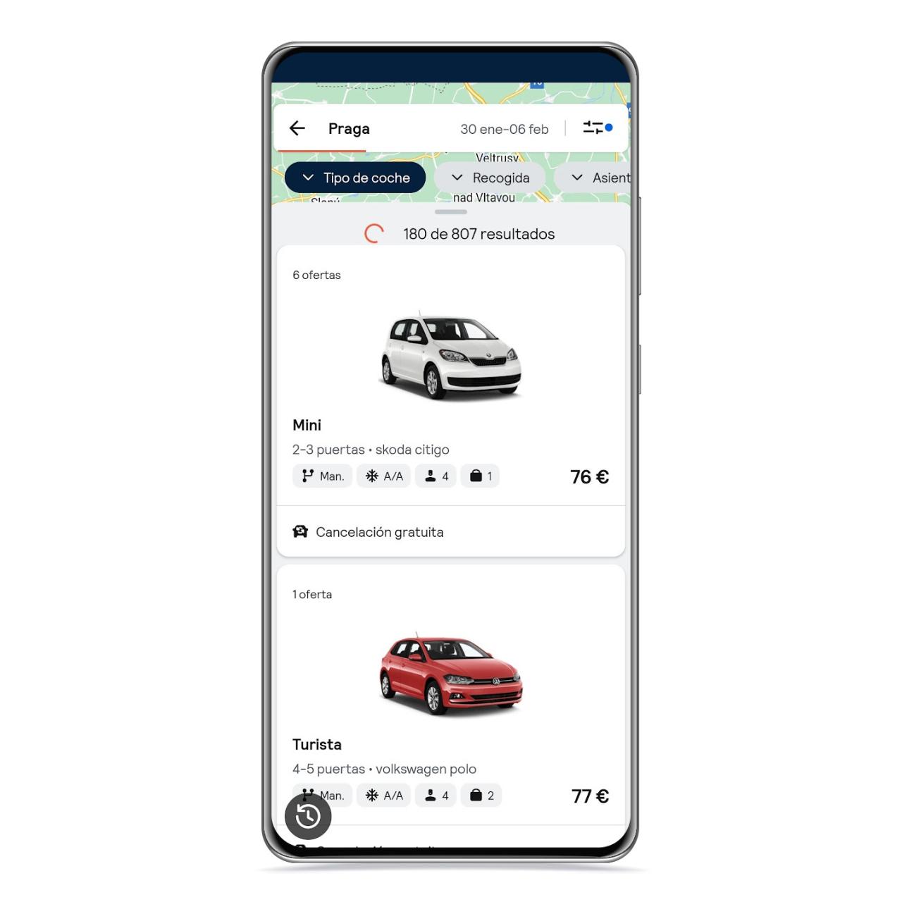 Coche de alquiler en SkyScanner