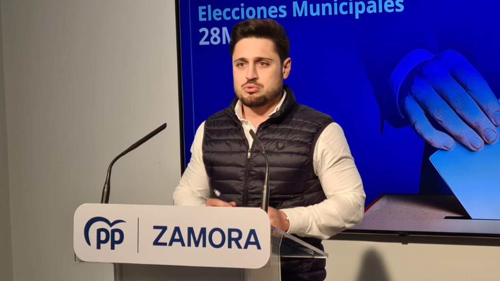 El portavoz del Comité de Campaña del PP de Zamora, Sergio de Fuentes