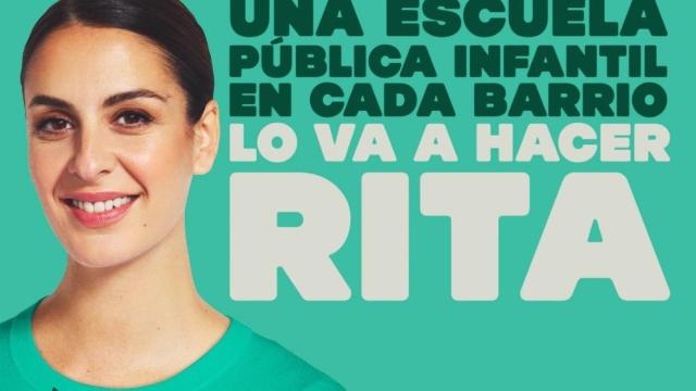 Uno de los carteles electorales de Mas Madrid.