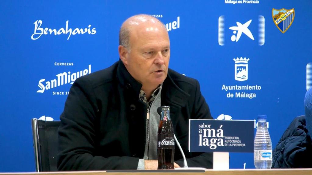 Pepe Mel, durante la rueda de prensa.