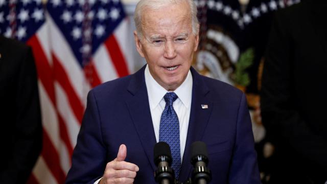 Joe Biden durante la rueda de prensa que ha ofrecido en la Casa Blanca.