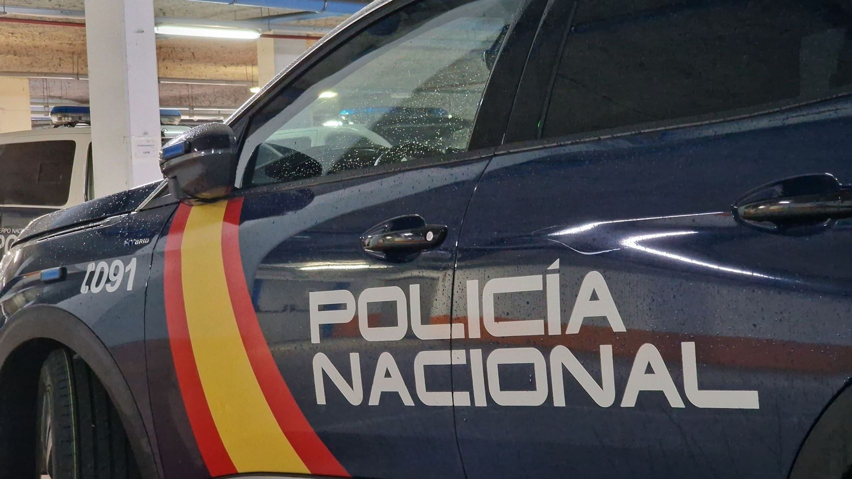 Vehículo de la Policía Nacional.