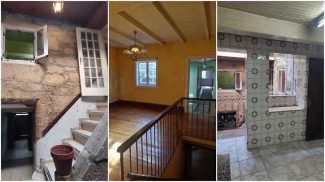 Imágenes del interior de la Casa de Salomón, en Tui.