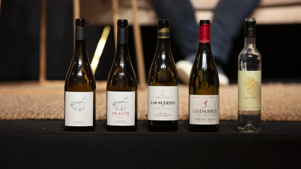 Los vinos catados durante la presentación de Xavier Rousset