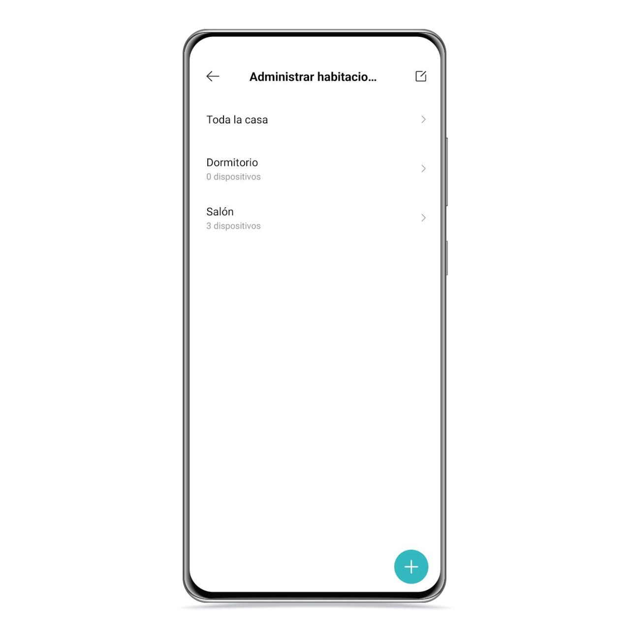 Administrar habitaciones en Xiaomi Home