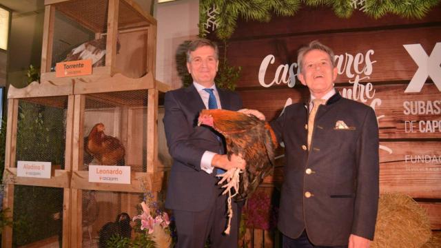 Josemi Rodríguez Sieiro en la XIX subasta de capones de Cascajares