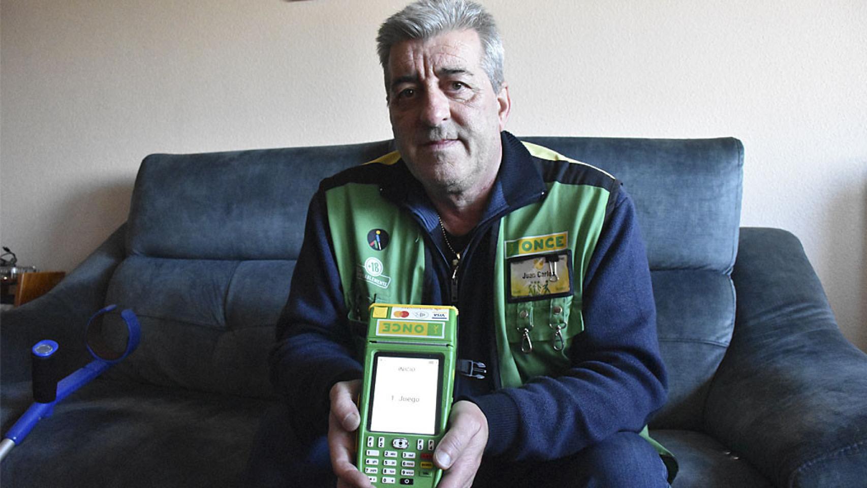 Juan Carlos Santos Barajas, vendedor de La ONCE en la provincia de Valladolid