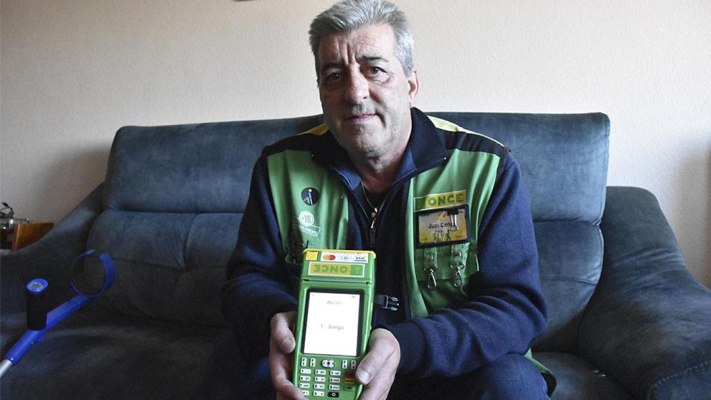 Juan Carlos Santos Barajas, vendedor de La ONCE en la provincia de Valladolid